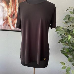 🧡 NWT!! Michael Kors Black Cut Out Sleeves Shirt